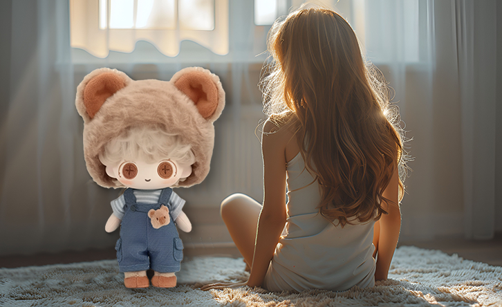 Bábóg plush saincheaptha Bábóg plush saincheaptha